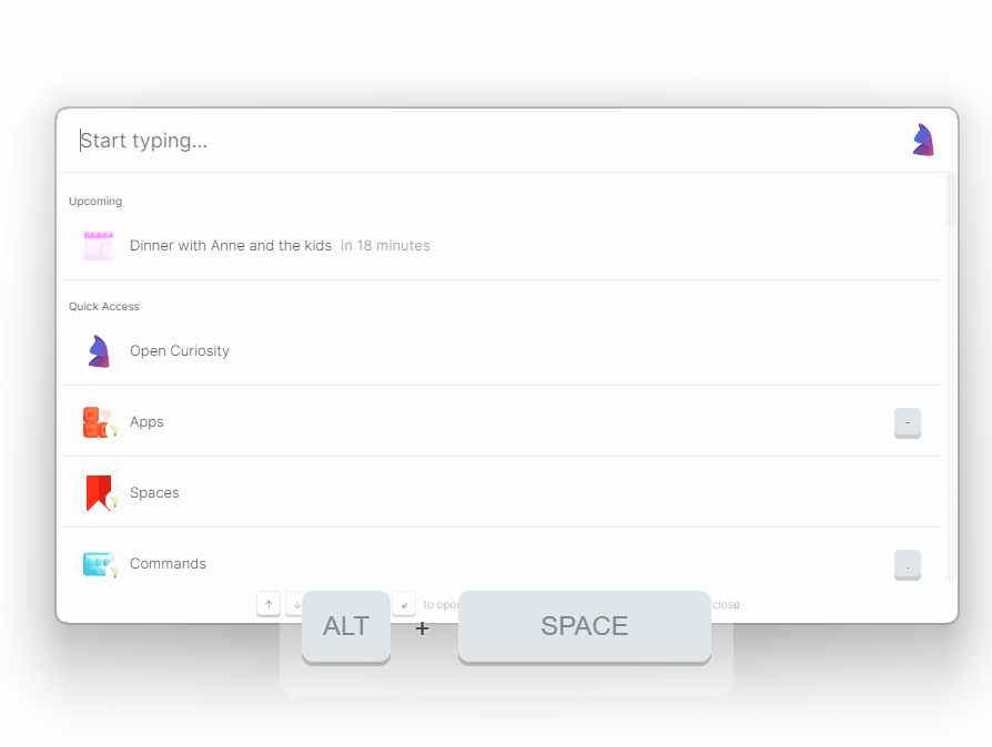 Create a note from the Command bar